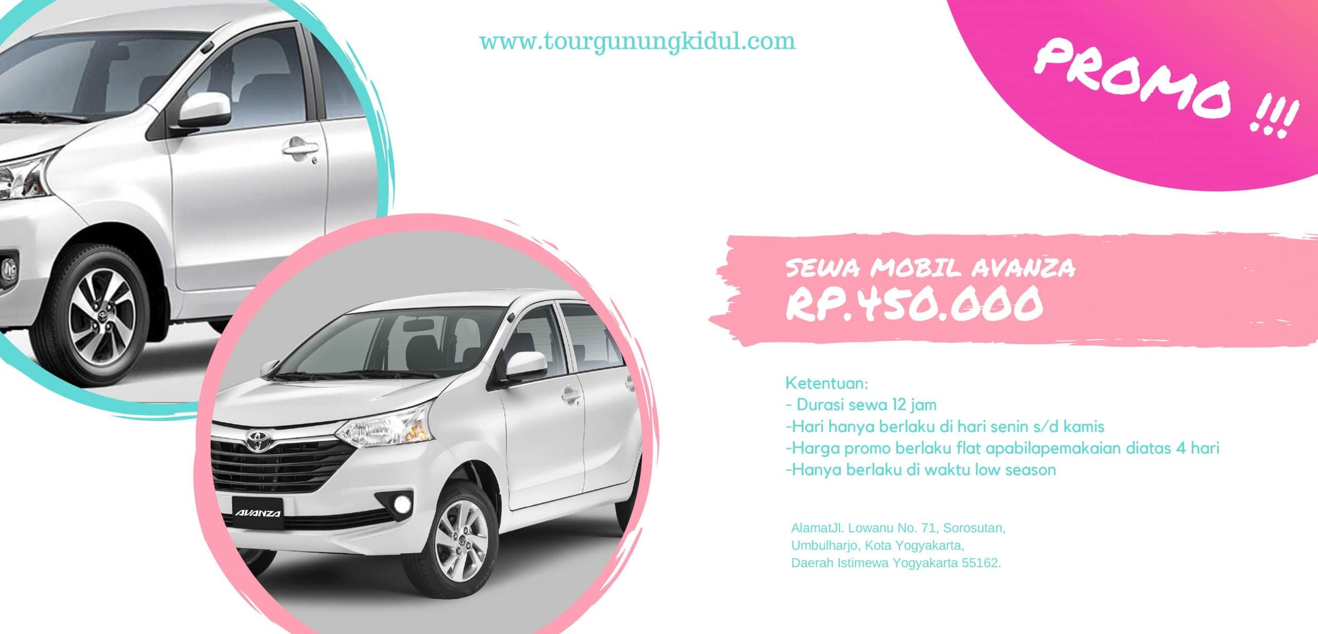 Promo Sewa Mobil Jogja Cukup Dengan Rp. 450.000 Perhari