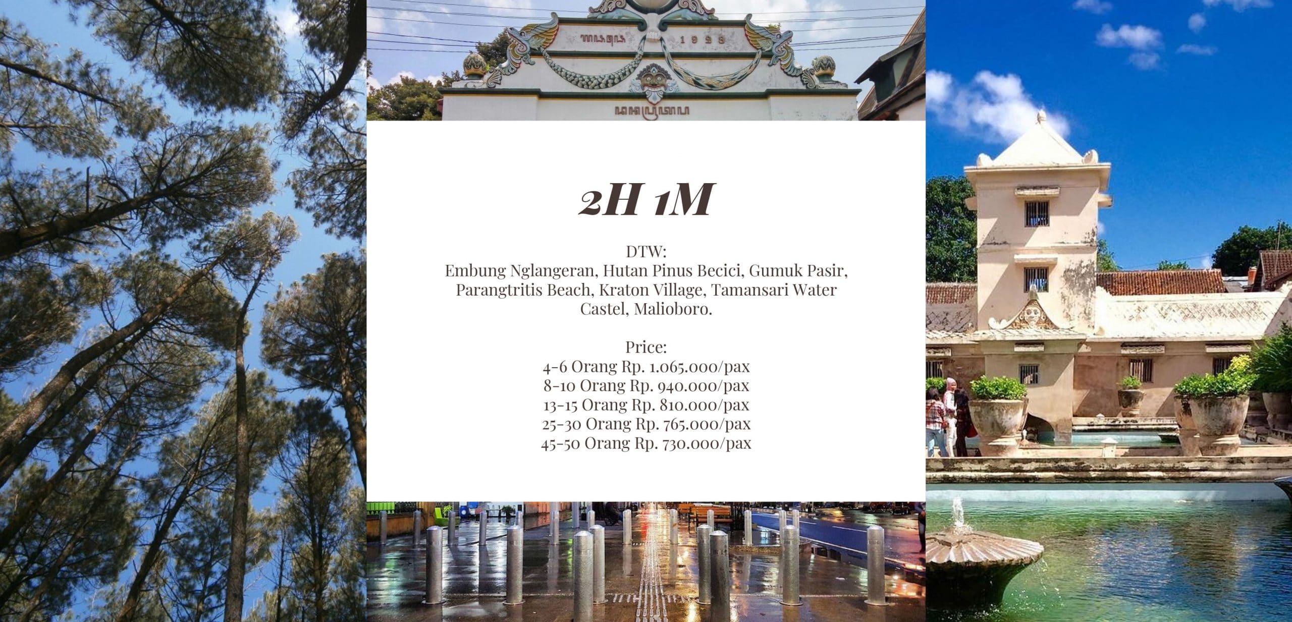 Paket Wisata Yogyakarta 2 Hari 1 Malam